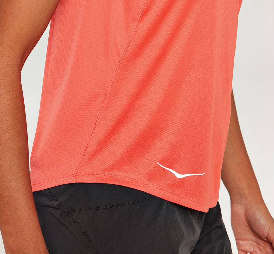 Hoka One One Womens Tops - Performance Tank - Orange - MCFG97146
